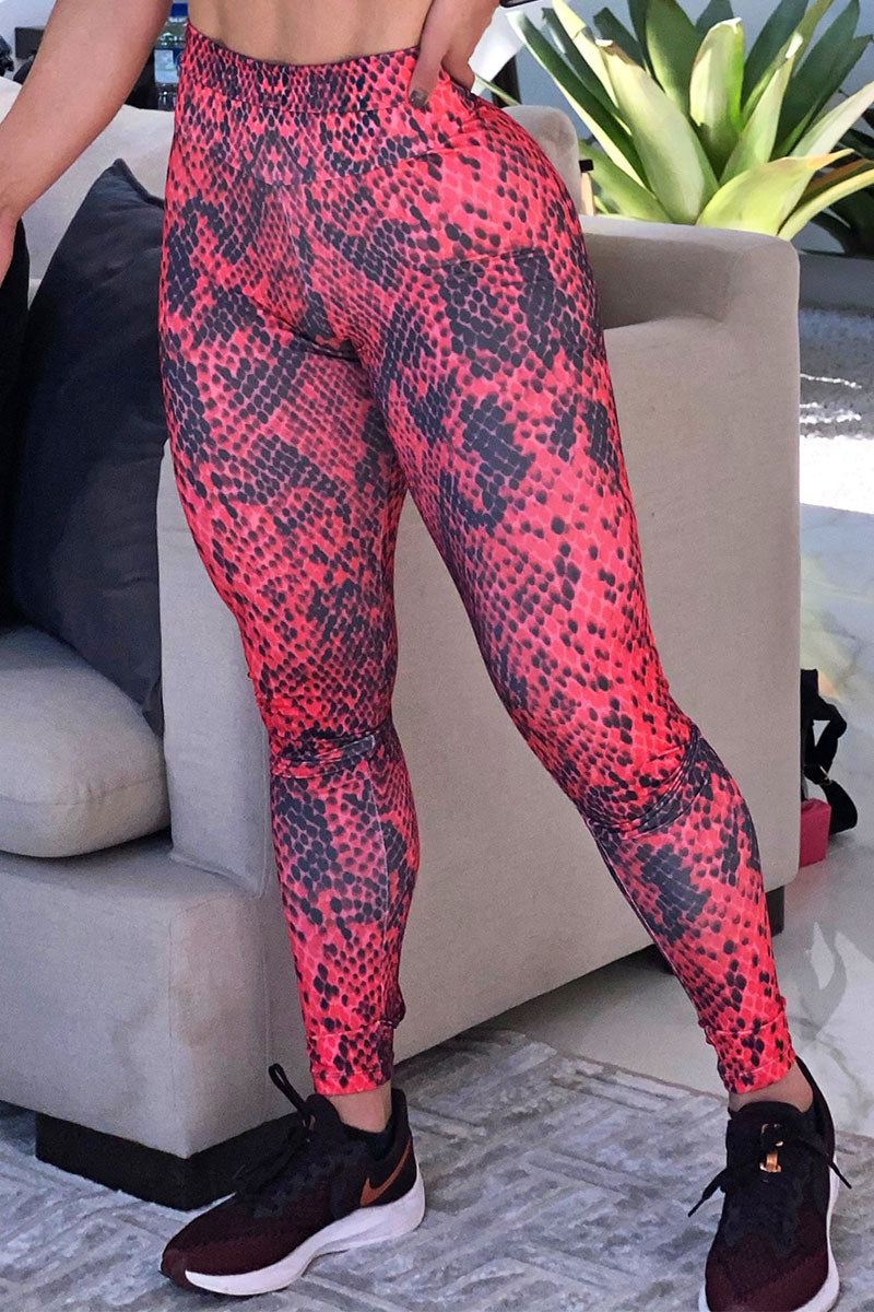 Red Jaguar Legging Pants